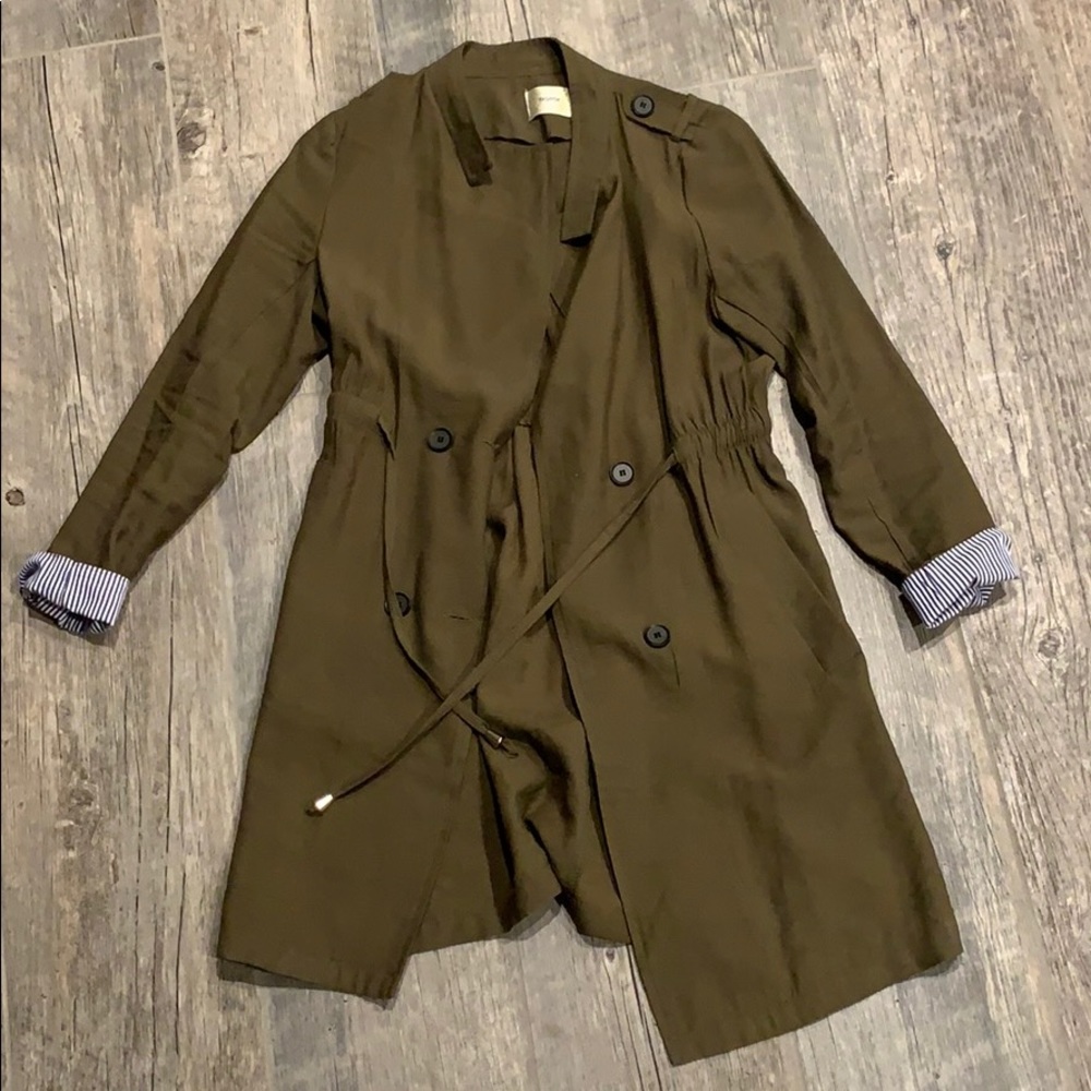 Light military green colour light outerwear